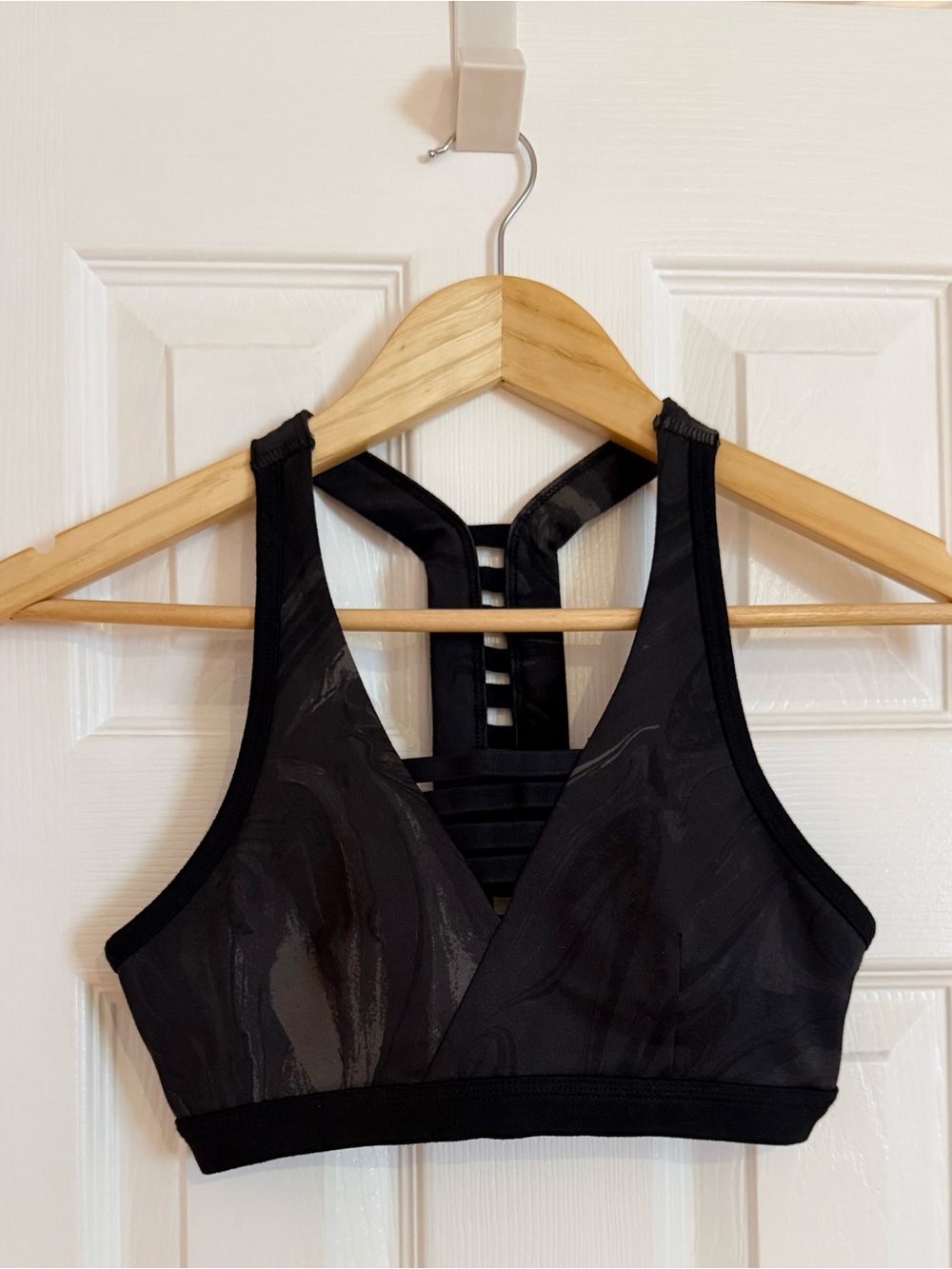 Abercrombie & Fitch Black Strappy Back Sports Bra